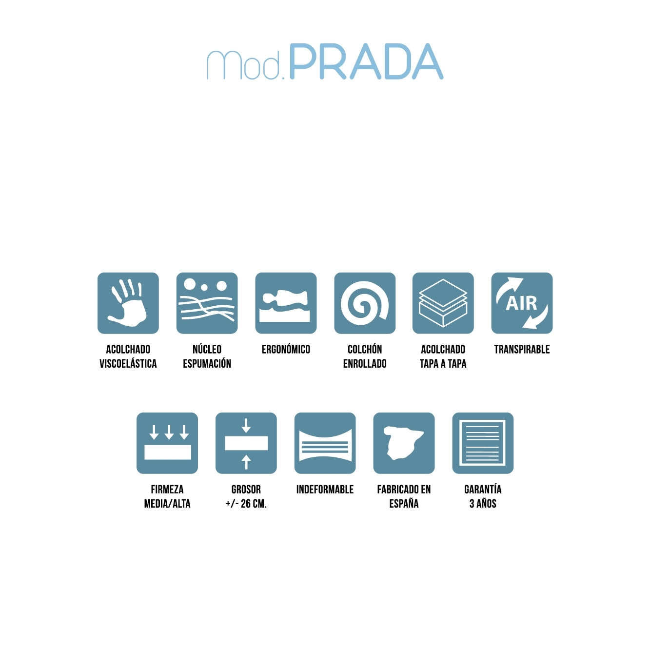 COLCHÃO MOD. PRADA CARBONO