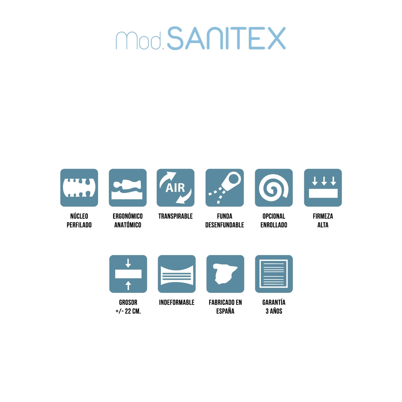 SANITEX MATTRESS (ARTICULATED BED)