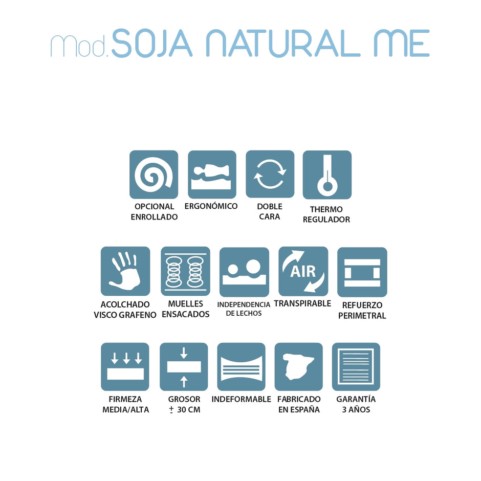 COLCHÓN SOJA-NATURE