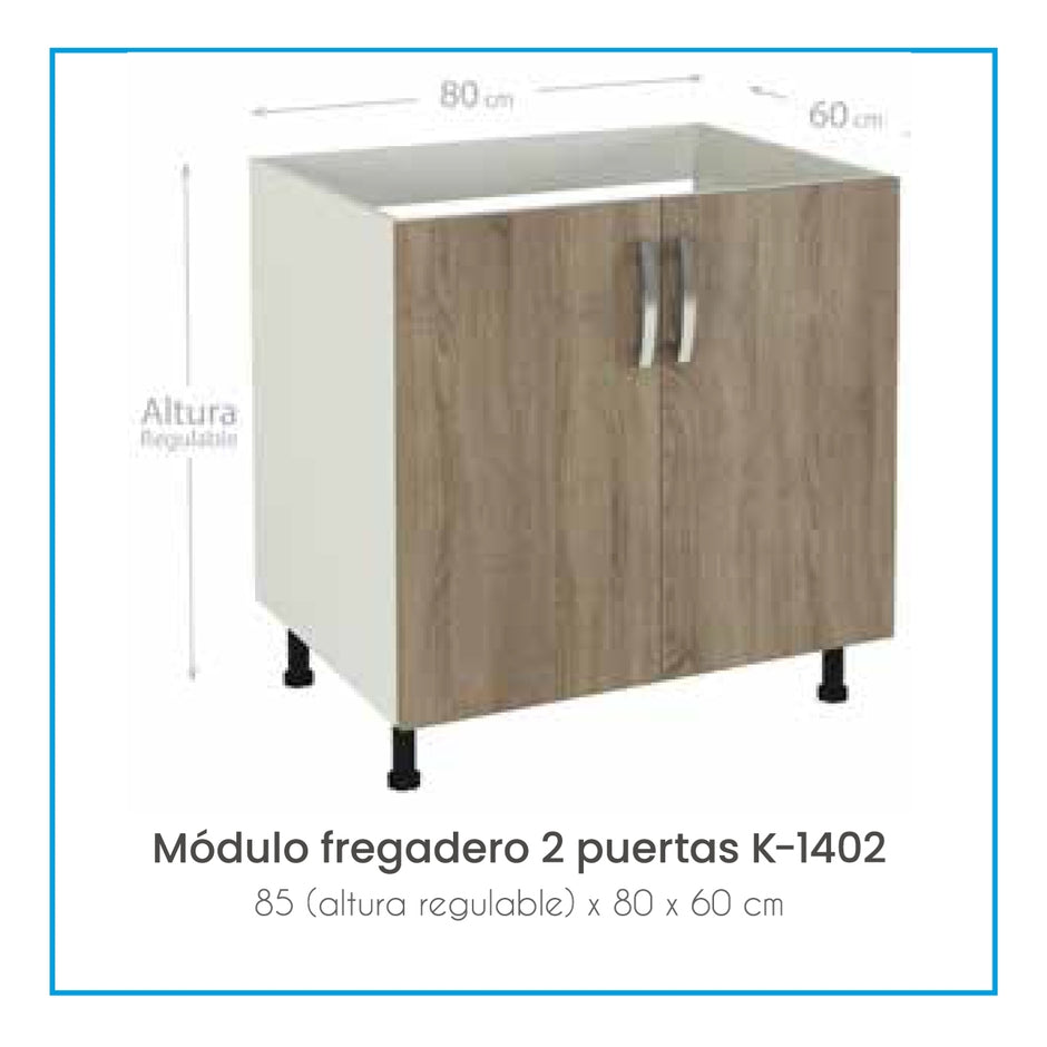 BAJO FREGADERO 80X58X85cm