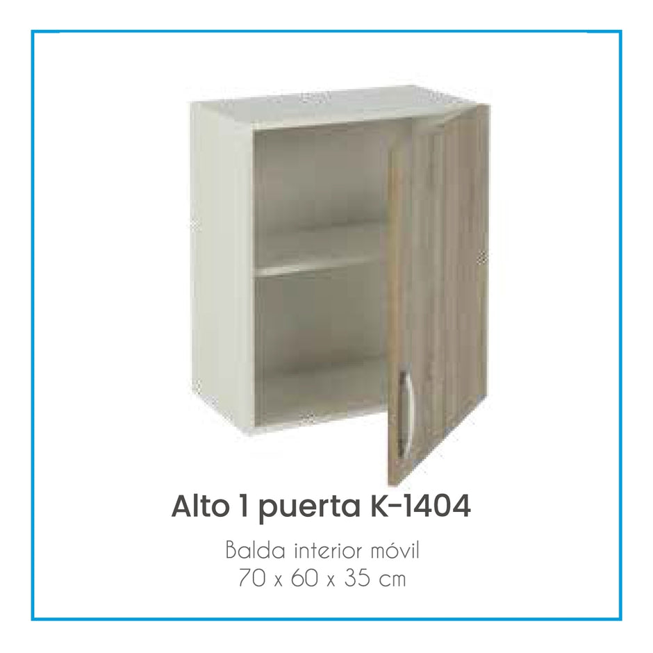 ALTO COCINA 1 PUERTA 60X33X70cm