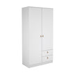 ARMARIO 2 PUERTAS + 2 CAJONES 100,2x51,6x200 cm