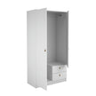 ARMARIO 2 PUERTAS + 2 CAJONES 100,2x51,6x200 cm