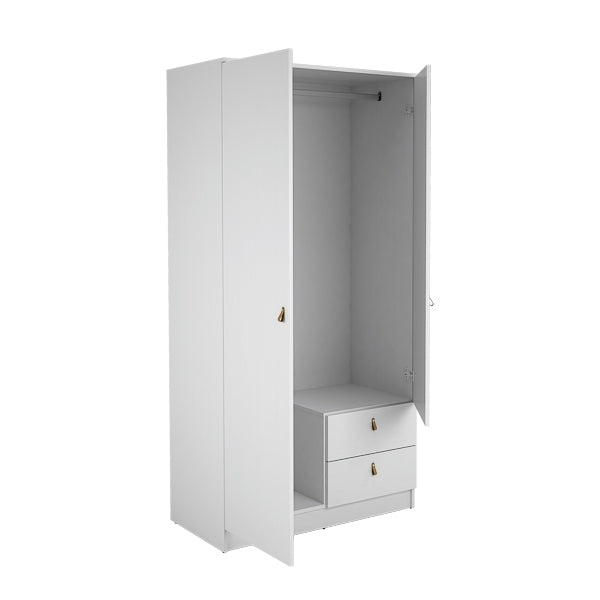 ARMARIO 2 PUERTAS + 2 CAJONES 100,2x51,6x200 cm