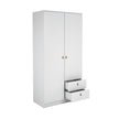 ARMARIO 2 PUERTAS + 2 CAJONES 100,2x51,6x200 cm