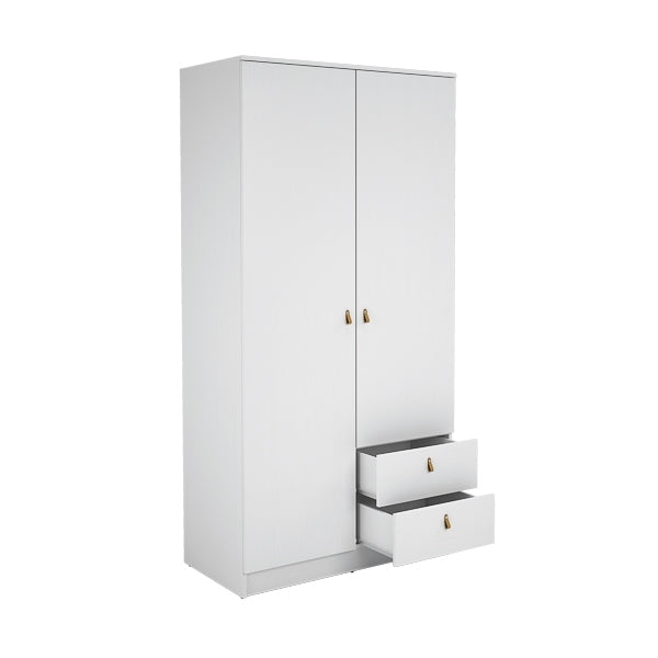 ARMARIO 2 PUERTAS + 2 CAJONES 100,2x51,6x200 cm