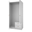 ARMARIO 2 PUERTAS + 2 CAJONES 100,2x51,6x200 cm