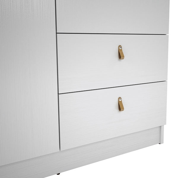 ARMARIO 2 PUERTAS + 2 CAJONES 100,2x51,6x200 cm