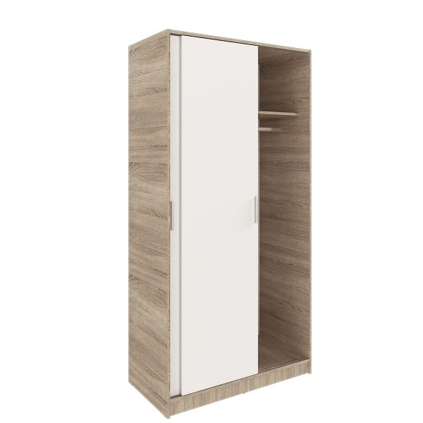 Armario de 2 Puertas Correderas –  100x50x200 cm