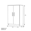 Armario Multiestante Bajo 2 Puertas – 90x60x36 cm
