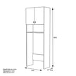 Mueble Lavadora Blanco 180x64,2x35,4 cm