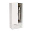 ARMARIO 2 PUERTAS BLANCO 80x52x180cm