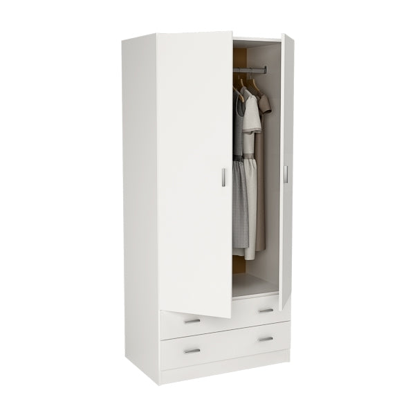 ARMARIO 2 PUERTAS BLANCO 80x52x180cm