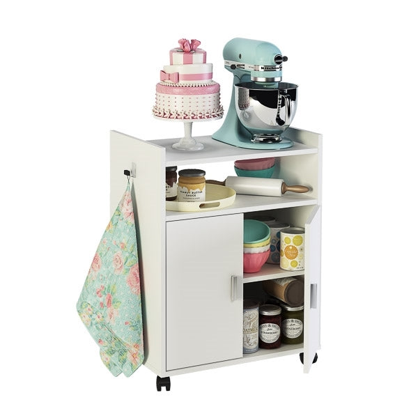 Mueble Auxiliar para Microondas con Ruedas –  60x40x79,5 cm