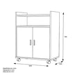 Mueble Auxiliar para Microondas con Ruedas –  60x40x79,5 cm