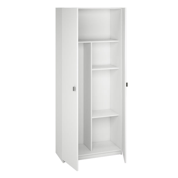 Armario Multiusos 2 Puertas Blanco – 180x75x35,6 cm