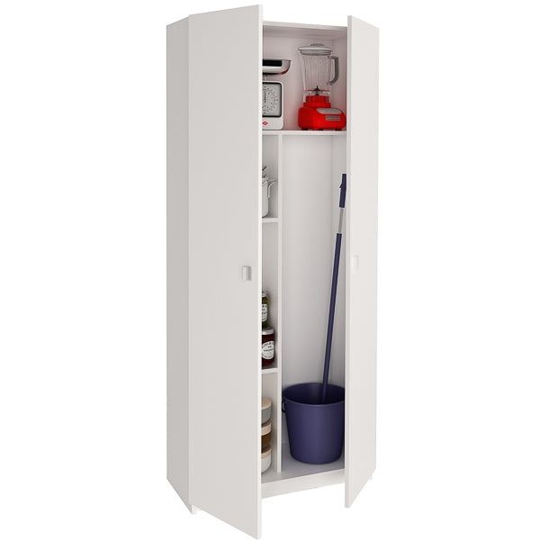Armario Multiusos 2 Puertas Blanco – 180x75x35,6 cm