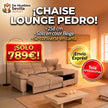 CHAISE LOUNGE PEDRO 258cm