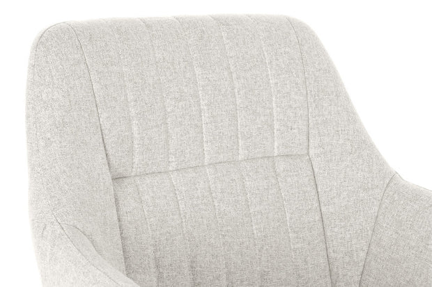 SILLA POLIESTER METAL 59,5X60,5X78 BEIGE (Pack 2 Unidades)