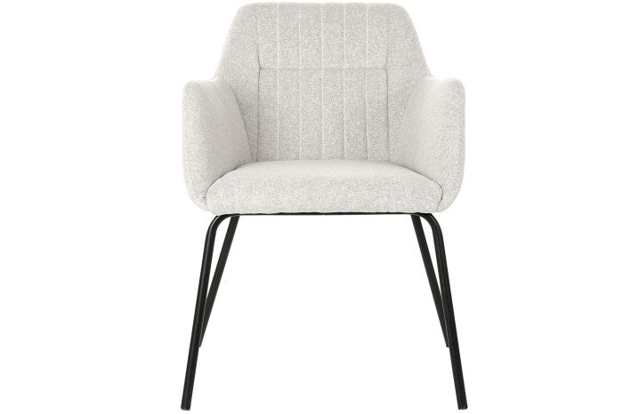 SILLA POLIESTER METAL 59,5X60,5X78 BEIGE (Pack 2 Unidades)