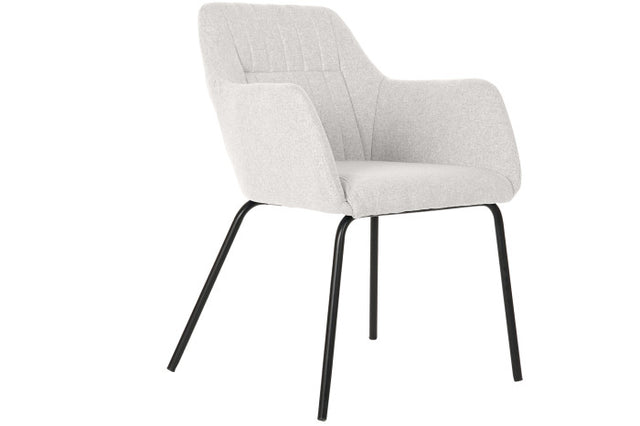 SILLA POLIESTER METAL 59,5X60,5X78 BEIGE (Pack 2 Unidades)