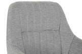 SILLA POLIESTER METAL 59,5X60,5X78 GRIS (Pack 2 unidades)