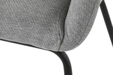 SILLA POLIESTER METAL 59,5X60,5X78 GRIS (Pack 2 unidades)