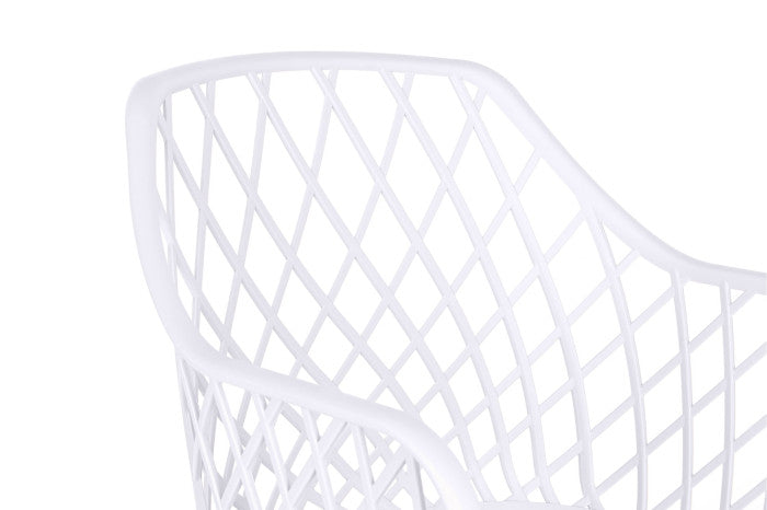 SILLA PP METAL 54X58X85 BLANCO (Pack 4 Unidades)