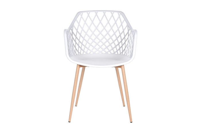 SILLA PP METAL 54X58X85 BLANCO (Pack 4 Unidades)