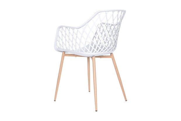 SILLA PP METAL 54X58X85 BLANCO (Pack 4 Unidades)