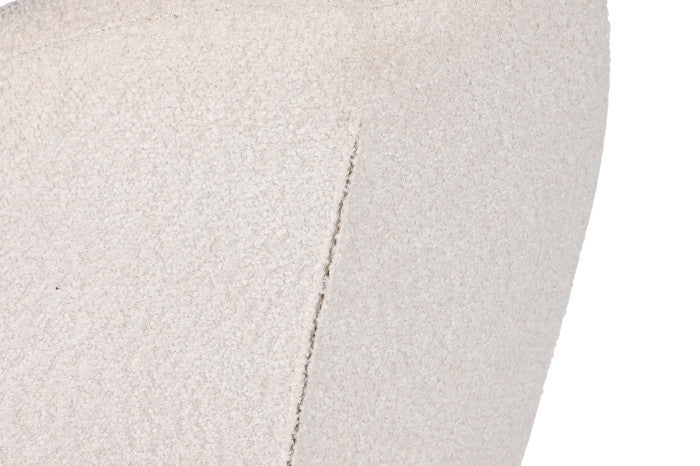 SILLA POLIESTER METAL 60X62X84 BOUCLE CREMA (Pack 2 Unidades)