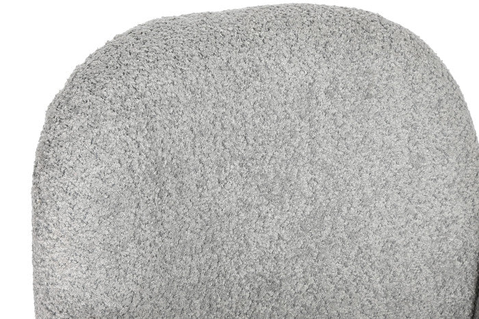 SILLA POLIESTER METAL 60X62X84 BOUCLE GRIS (Pack 2 Unidades)