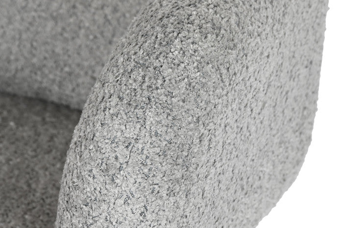 SILLA POLIESTER METAL 60X62X84 BOUCLE GRIS (Pack 2 Unidades)
