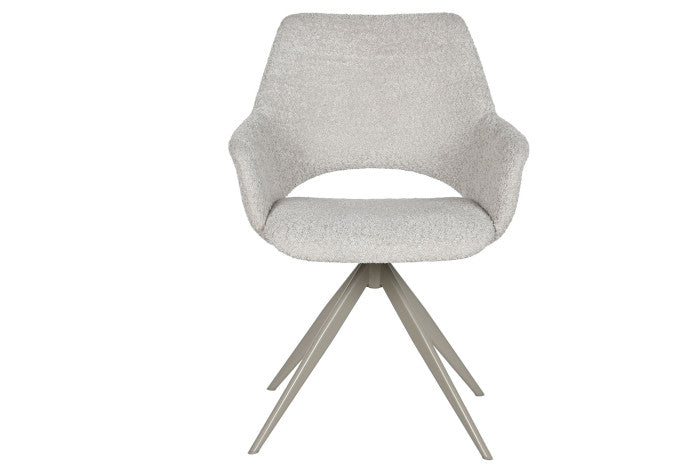 SILLA POLIESTER METAL 61X60X82 BUCLE BEIGE