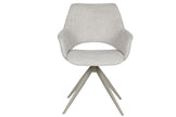 SILLA POLIESTER METAL 61X60X82 BUCLE BEIGE