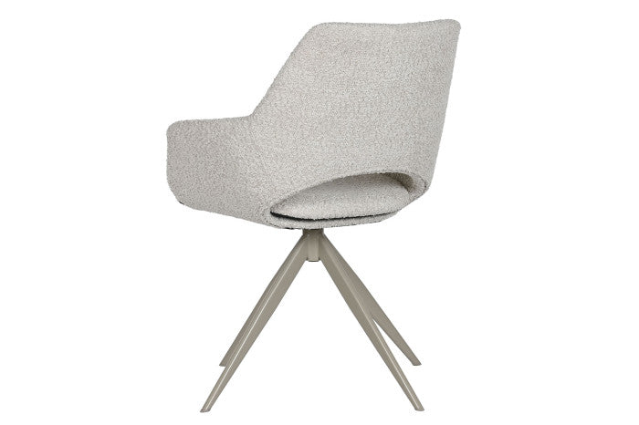 SILLA POLIESTER METAL 61X60X82 BUCLE BEIGE
