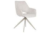 SILLA POLIESTER METAL 61X60X82 BUCLE BEIGE