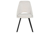 SILLA POLIESTER METAL BLANCO (Pack 2 sillas)