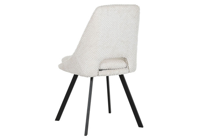 SILLA POLIESTER METAL BLANCO (Pack 2 sillas)
