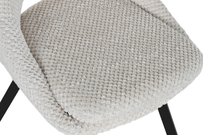 SILLA POLIESTER METAL BLANCO (Pack 2 sillas)