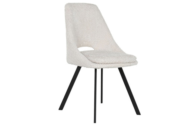 SILLA POLIESTER METAL BLANCO (Pack 2 sillas)