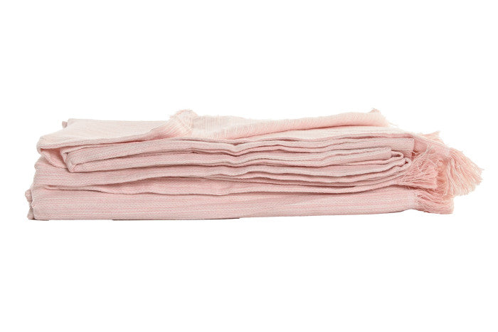 PACK MANTA ALGODÓN 160X260 ROSA