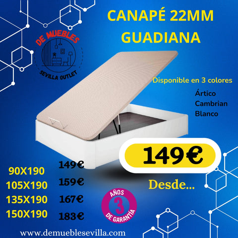 GUADIANA CANAPÉ 22mm