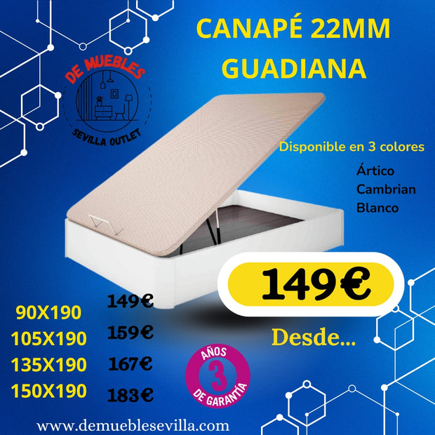 CANAPÉ GUADIANA 22mm OFERTA
