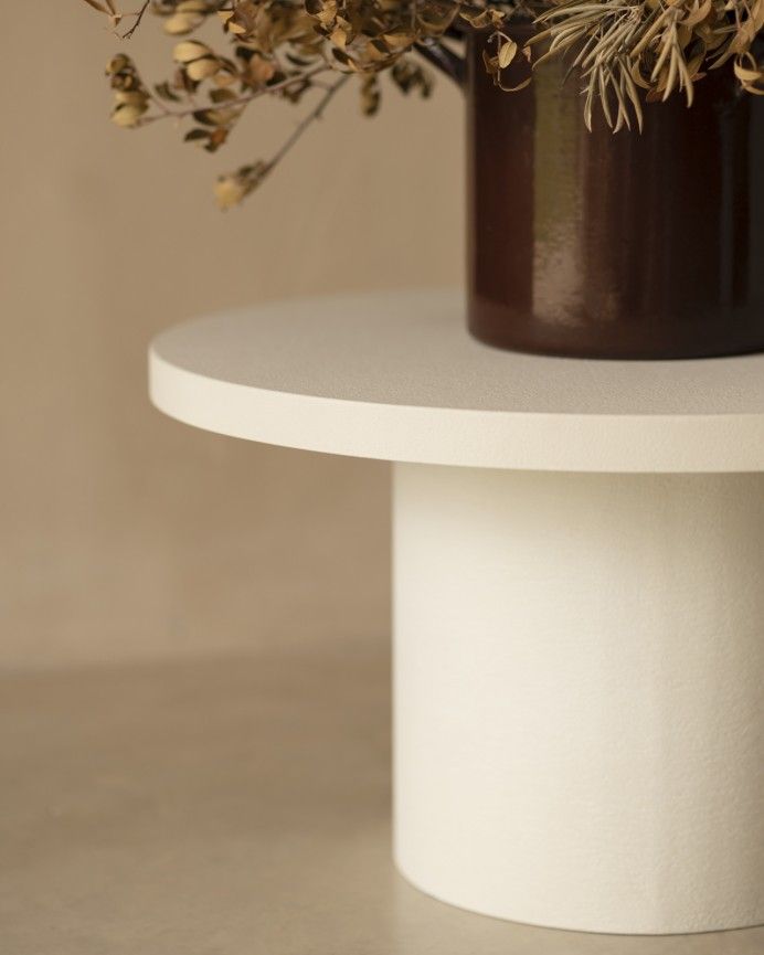 KENZZY TABLE KENZZY OVAL COFFEE TABLE OFF-WHITE 