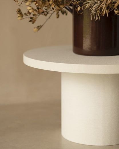 KENZZY TABLE KENZZY OVAL COFFEE TABLE OFF-WHITE 