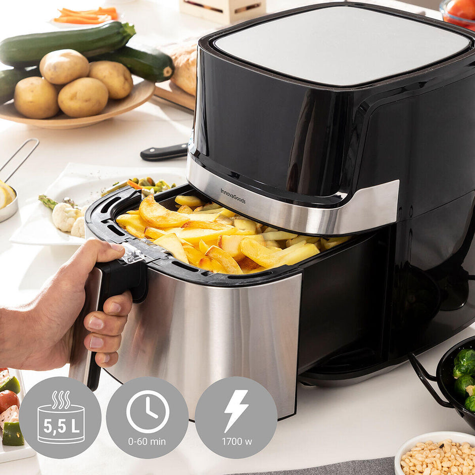 Freidora de Aire Fryinn Pro 5500 Negro 1700 W 5,5 L Acero Inoxidable