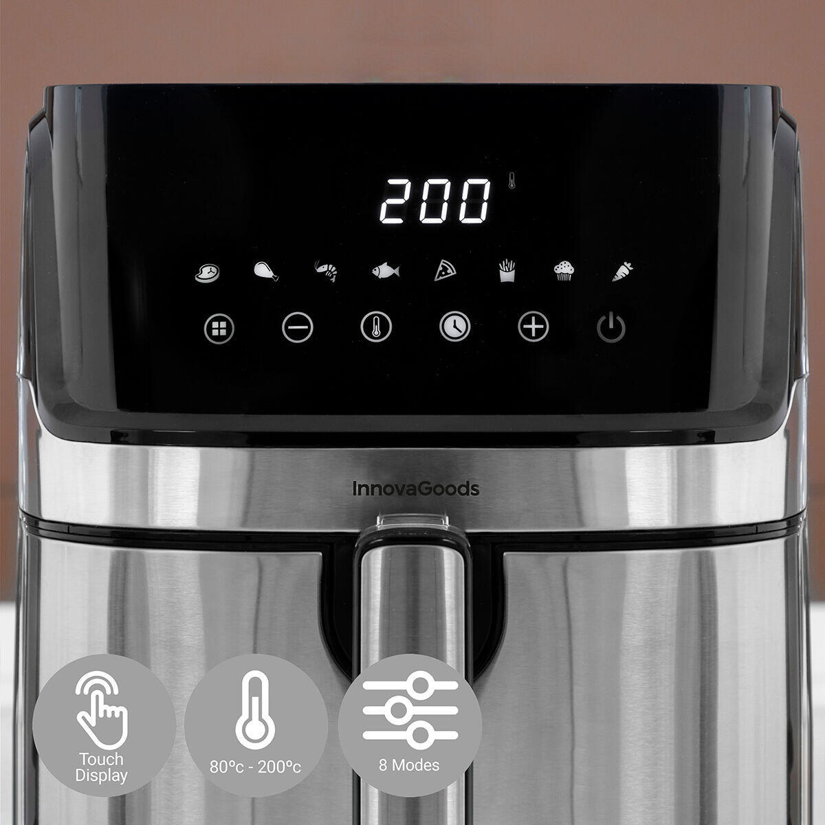 Freidora de Aire Fryinn Pro 5500 Negro 1700 W 5,5 L Acero Inoxidable