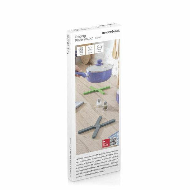Salvamanteles Individual Plegable de Silicona Folvet 2 Unidades